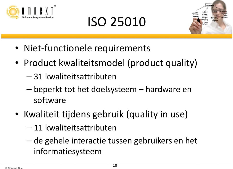 hardware en software Kwaliteit tijdens gebruik (qualityin use) 11