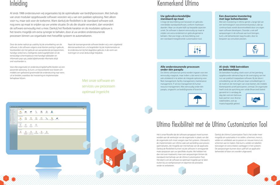 En als die situatie verandert, dan verandert de software eenvoudig met u mee.