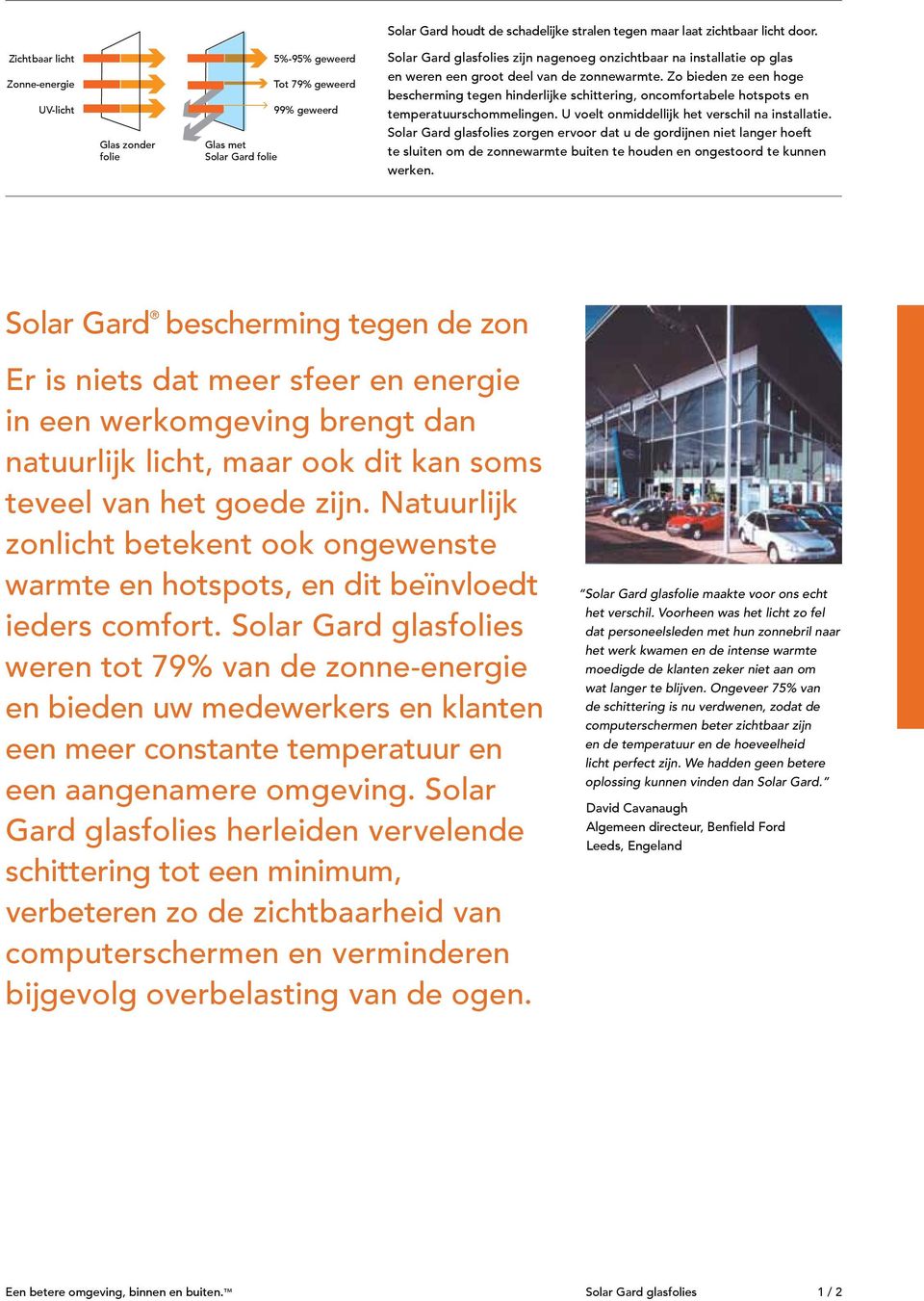 nagenoeg onzichtbaar na installatie op glas en weren een groot deel van de zonnewarmte.