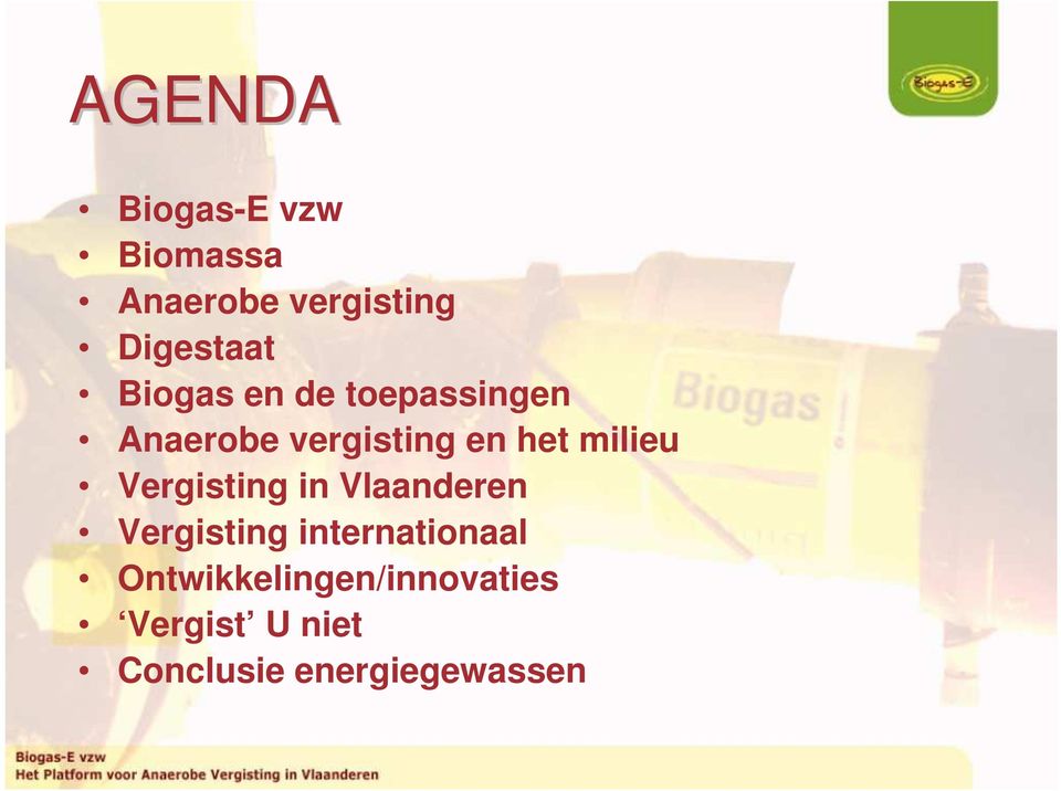 milieu Vergisting in Vlaanderen Vergisting internationaal