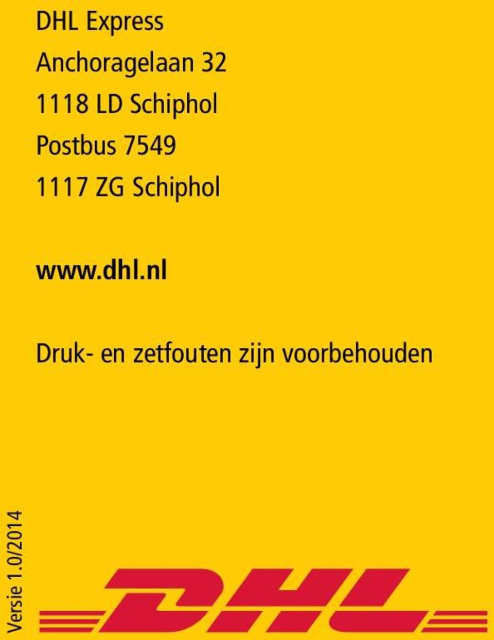 Schiphol www.dhl.