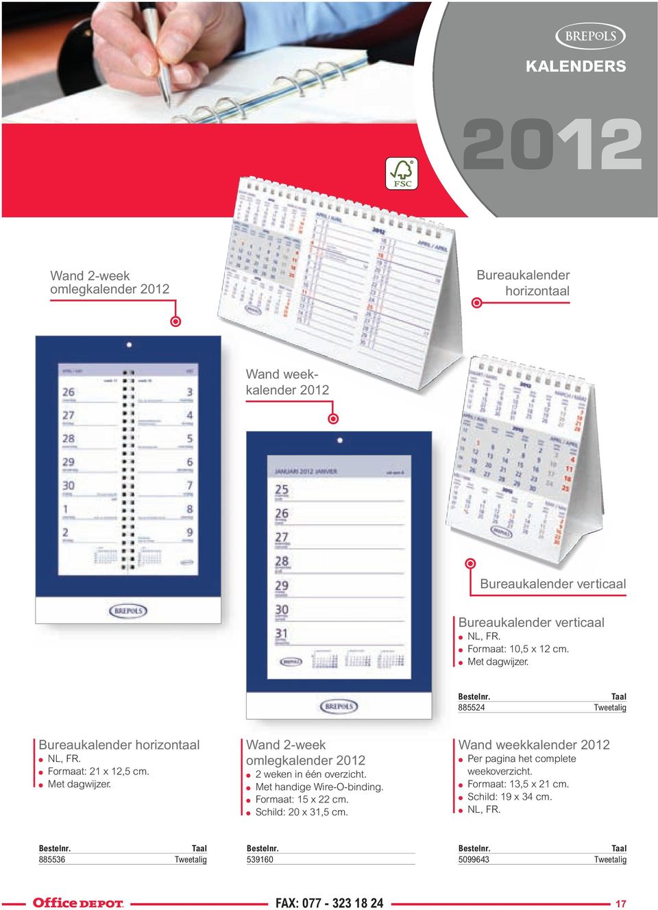 Met handige Wire-O-binding. Formaat: 15 x 22 cm. Schild: 20 x 31,5 cm. Wand weekkalender Per pagina het complete weekoverzicht.