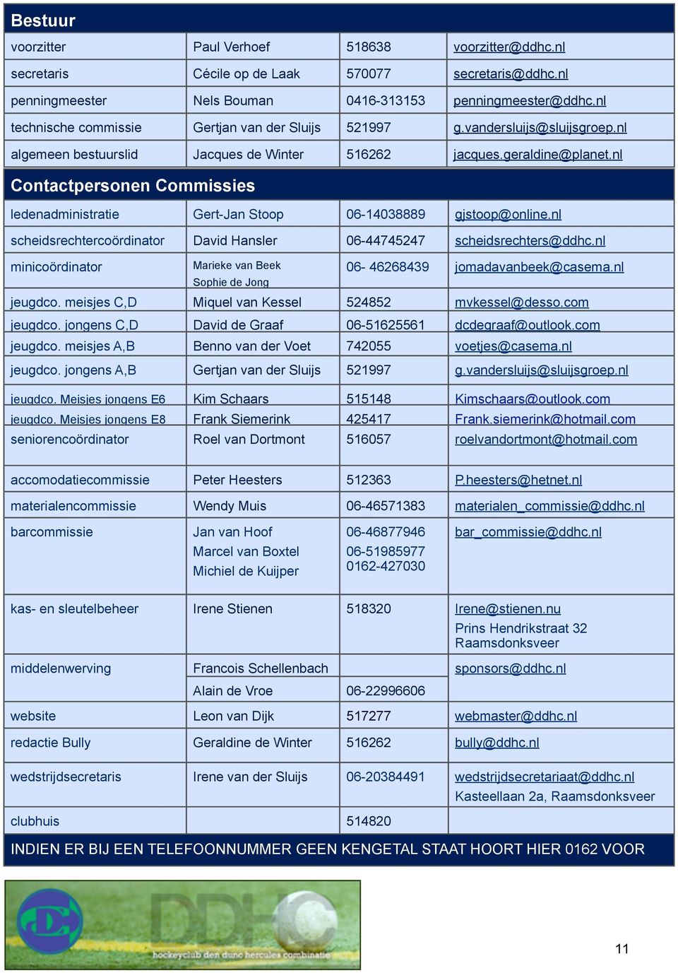 nl Contactpersonen Commissies ledenadministratie Gert-Jan Stoop 06-14038889 gjstoop@online.nl scheidsrechtercoördinator David Hansler 06-44745247 scheidsrechters@ddhc.