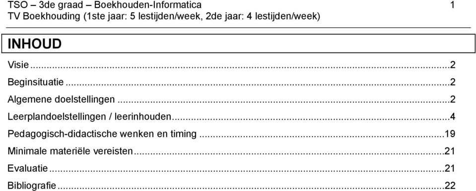 ..2 Leerplandoelstellingen / leerinhouden.