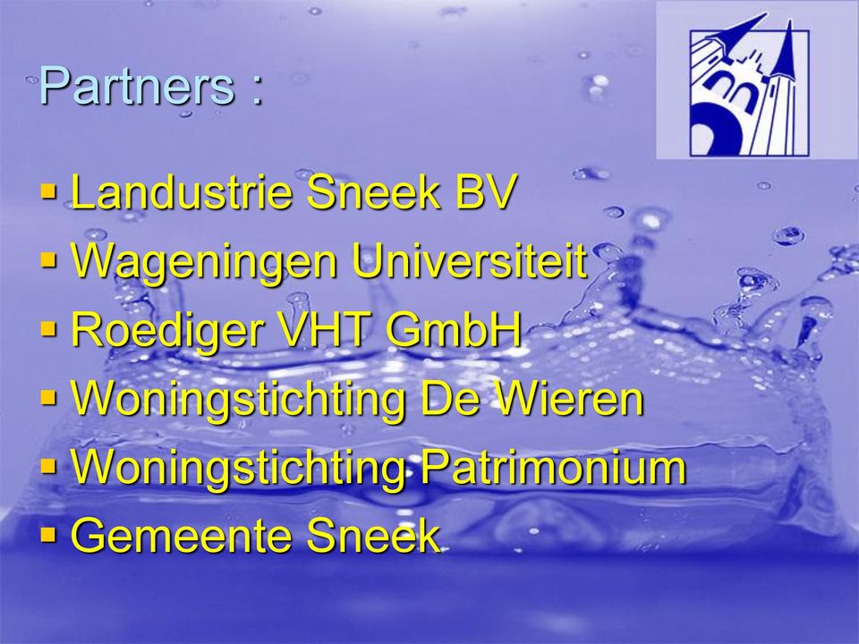 VHT GmbH Woningstichting De Wieren
