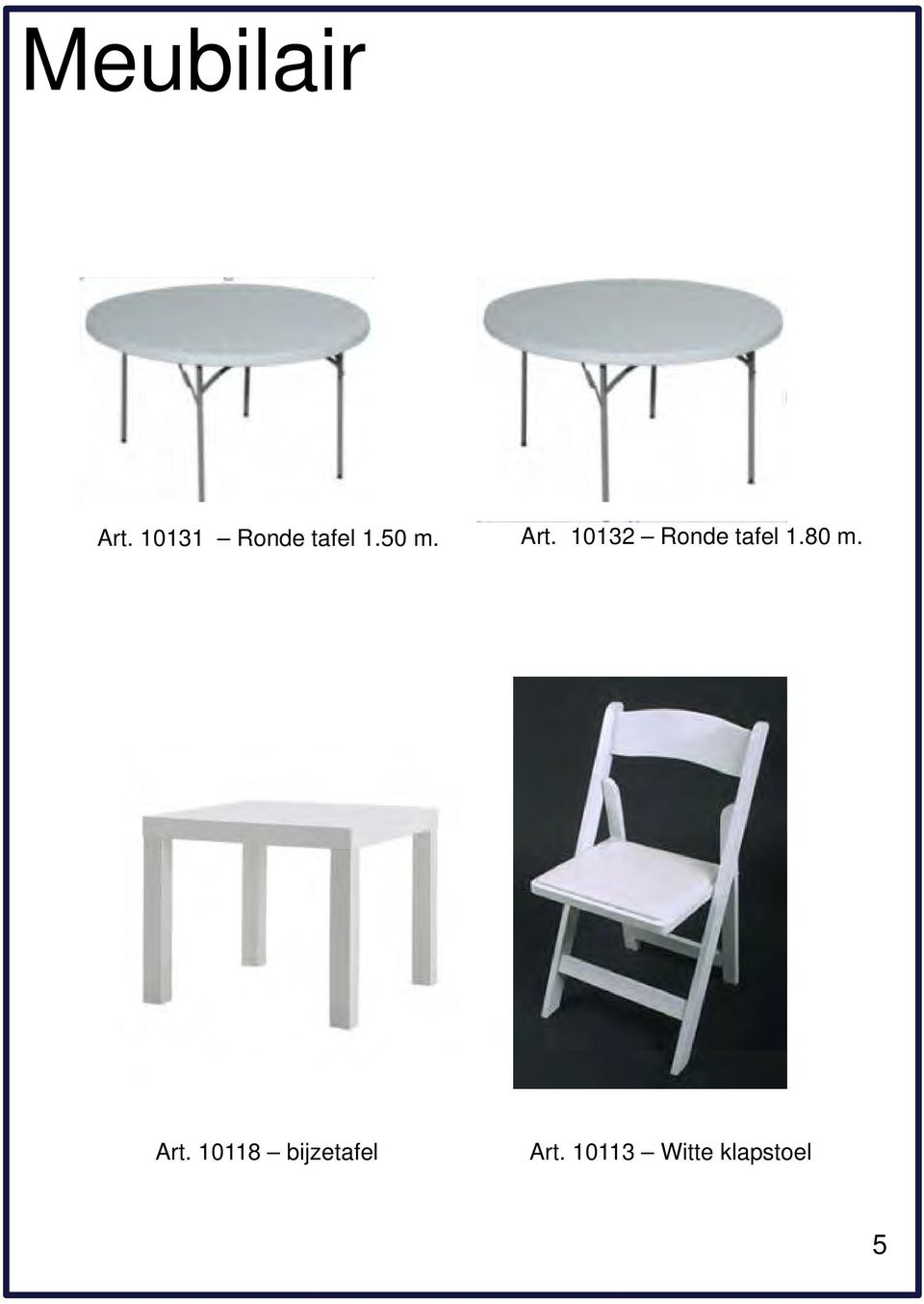 10132 Ronde tafel 1.80 m. Art.