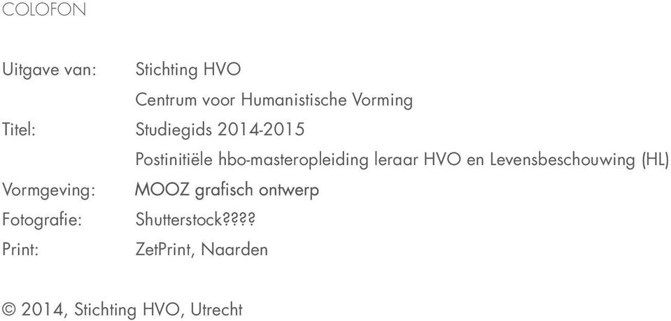 hbo-masteropleiding leraar HVO en Levensbeschouwing (HL)