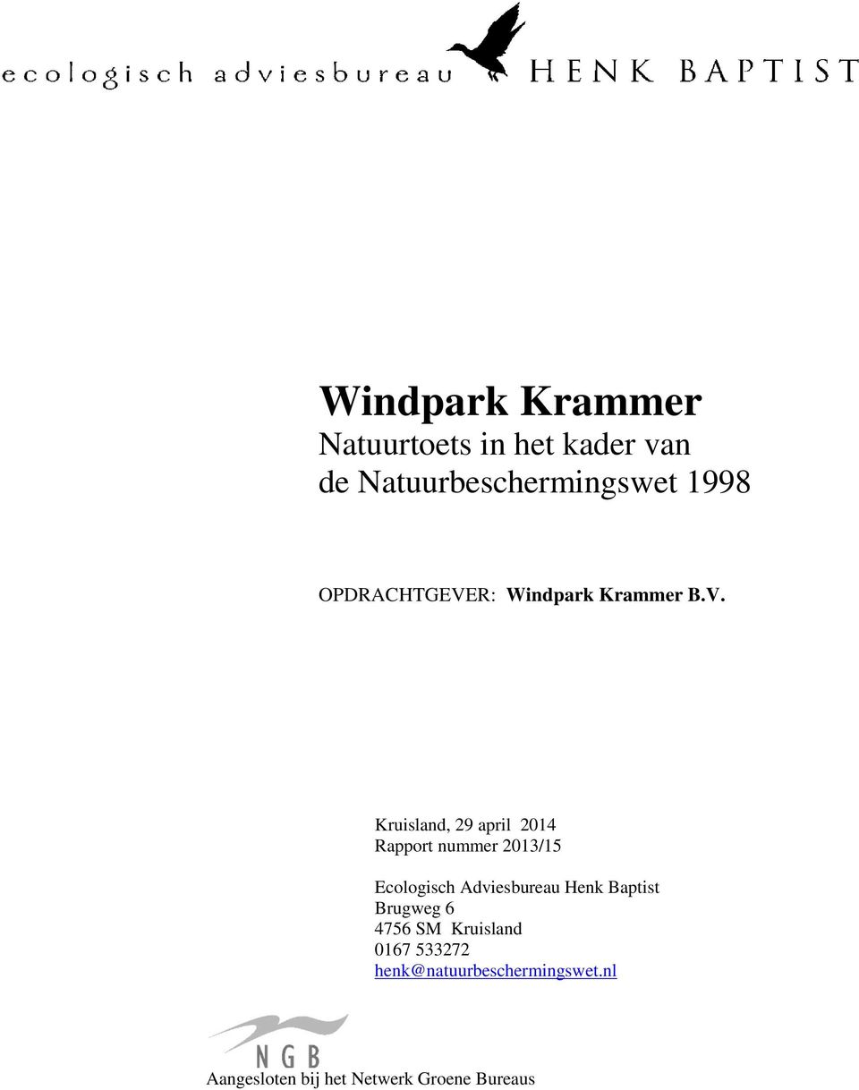 R: Windpark Krammer B.V.