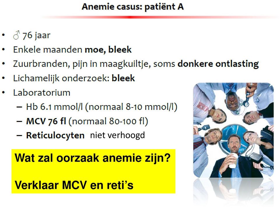 anemie zijn?