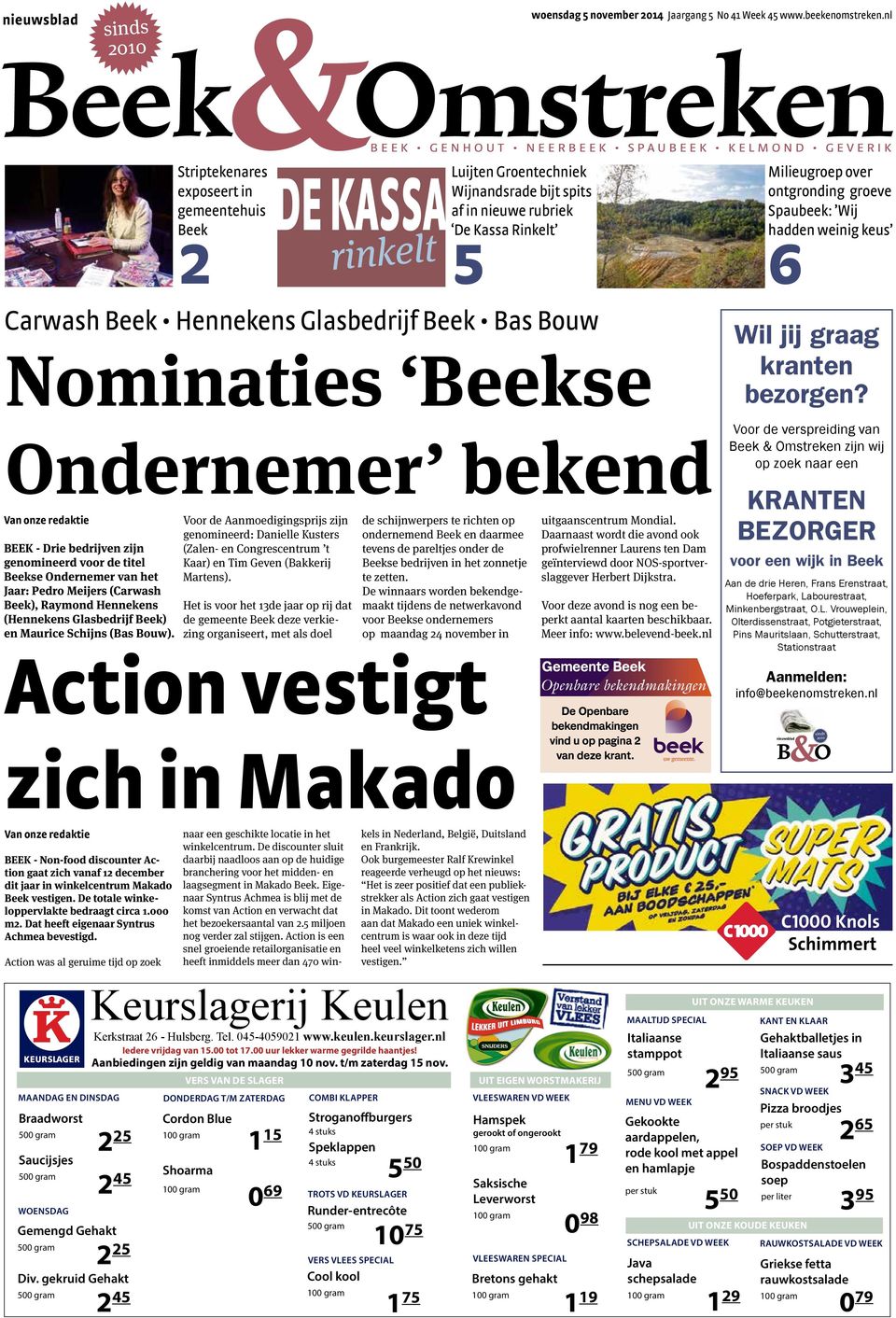 nl Omstreken BEEK GENHOUT NEERBEEK SPA UBEEK KELMOND GEVERIK Nominaties Beekse pagina 5/6/7 Ondernemer bekend Van onze redaktie Voor de Aanmoedigingsprijs zijn genomineerd: Danielle Kusters (Zalen-