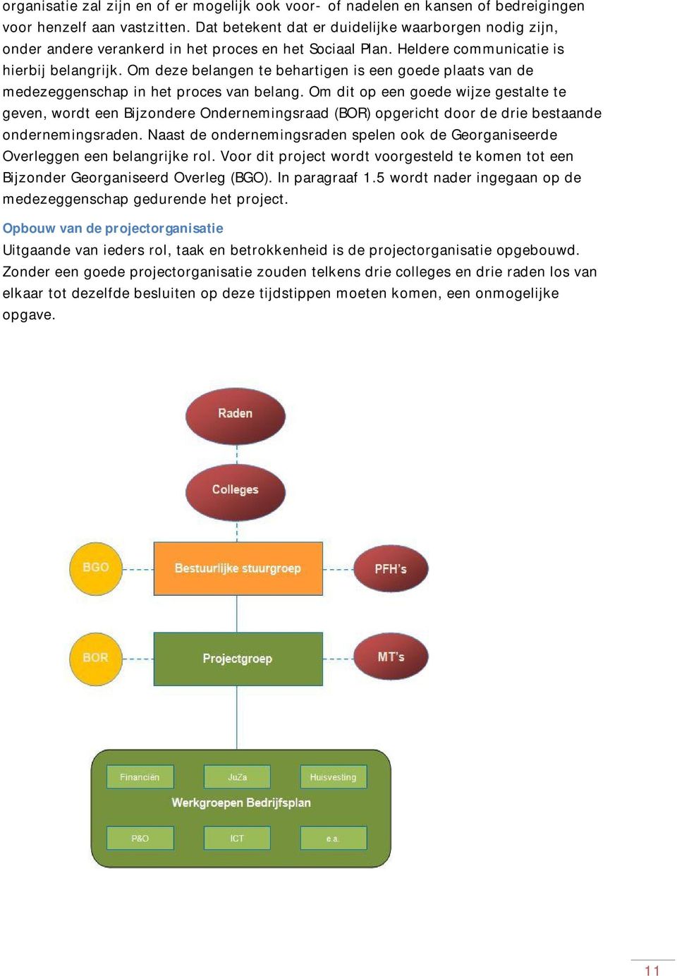 Om deze belangen te behartigen is een goede plaats van de medezeggenschap in het proces van belang.