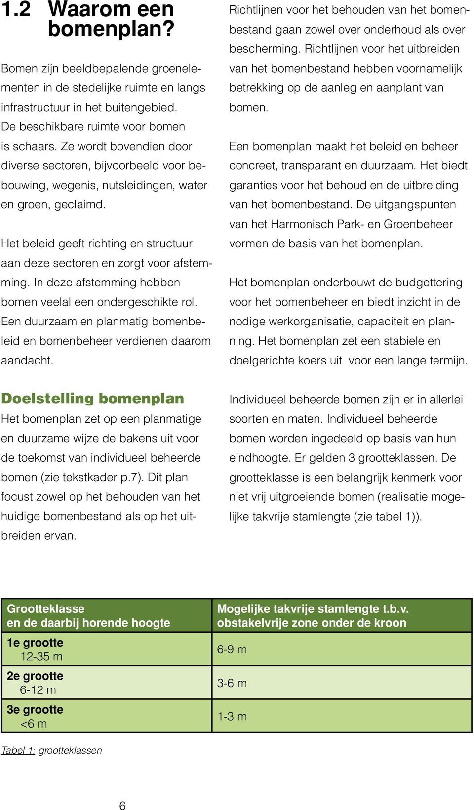 Het beleid geeft richting en structuur aan deze sectoren en zorgt voor afstemming. In deze afstemming hebben bomen veelal een ondergeschikte rol.