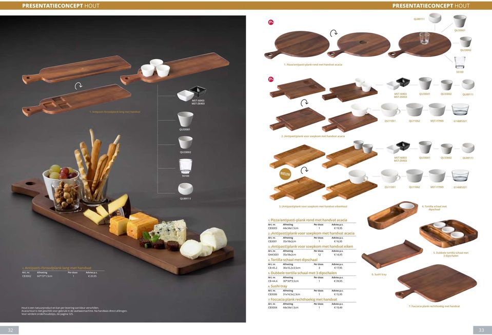 (Antipasti)plank voor soepkom met handvat acacia QU33002 MST-I6903 MST-Z6903 QU33001 QU33002 QU89111 55100 QU11051 QU11062 MST-Y7999 G14085321 QU89111 3.