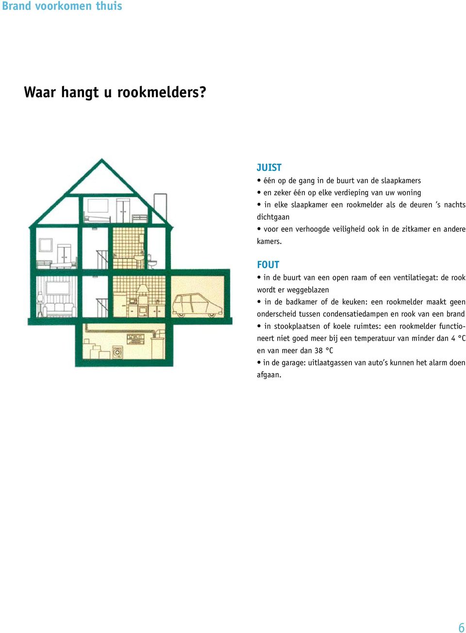 een verhoogde veiligheid ook in de zitkamer en andere kamers.