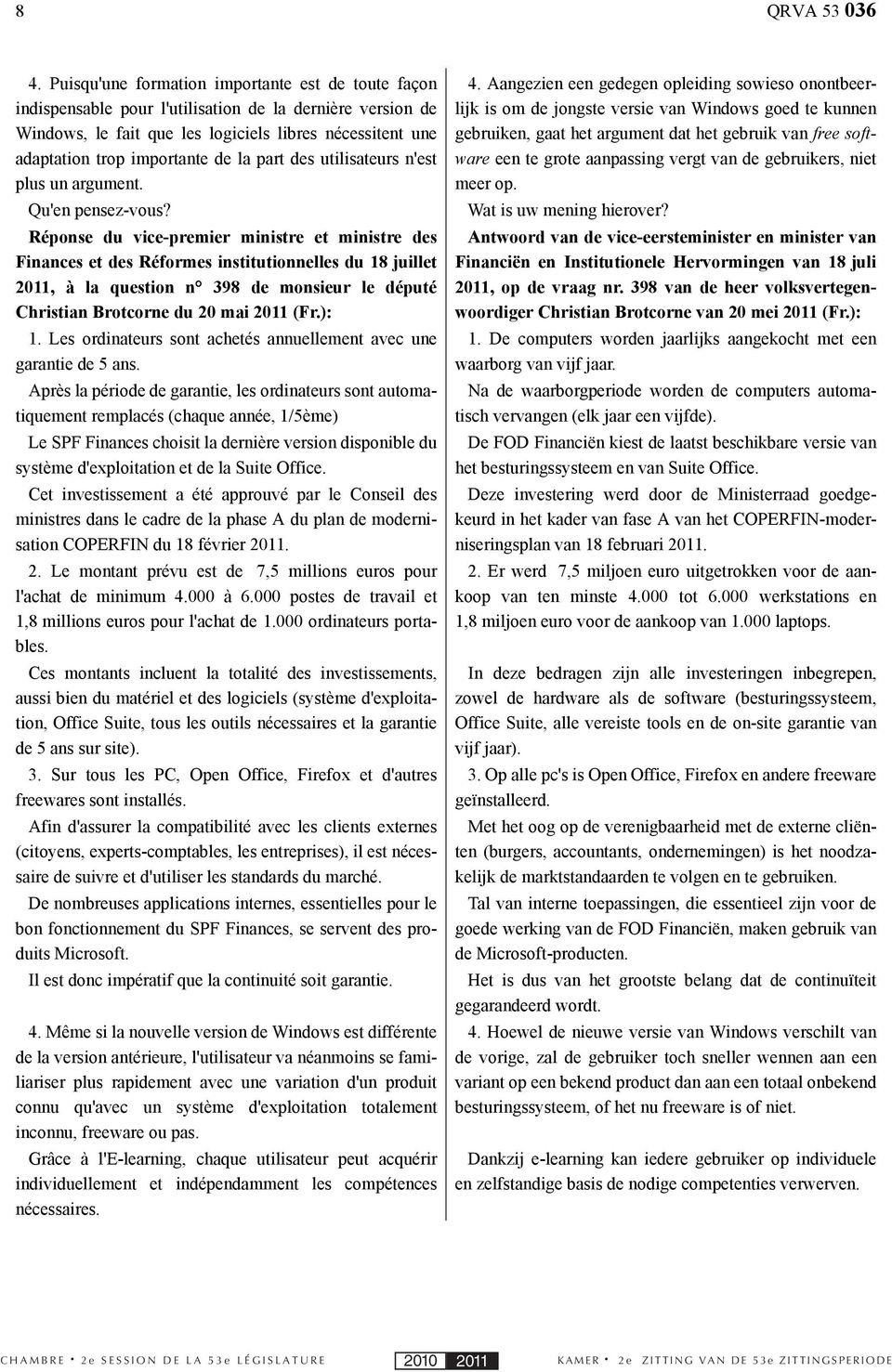 la part des utilisateurs n'est plus un argument. Qu'en pensez-vous?