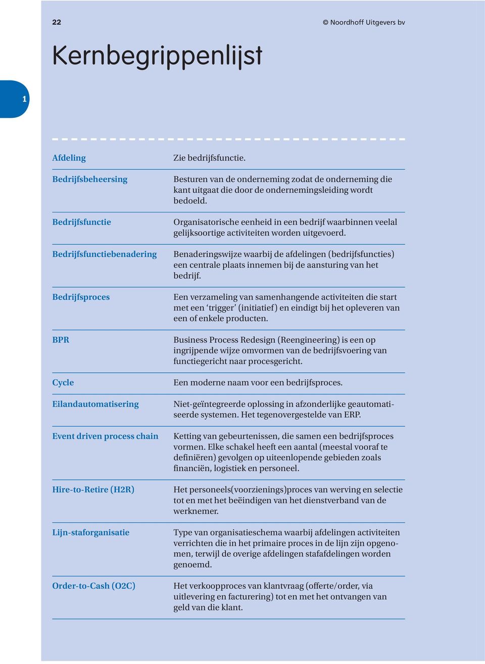 Organisatorische eenheid in een bedrijf waarbinnen veelal gelijksoortige activiteiten worden uitgevoerd.