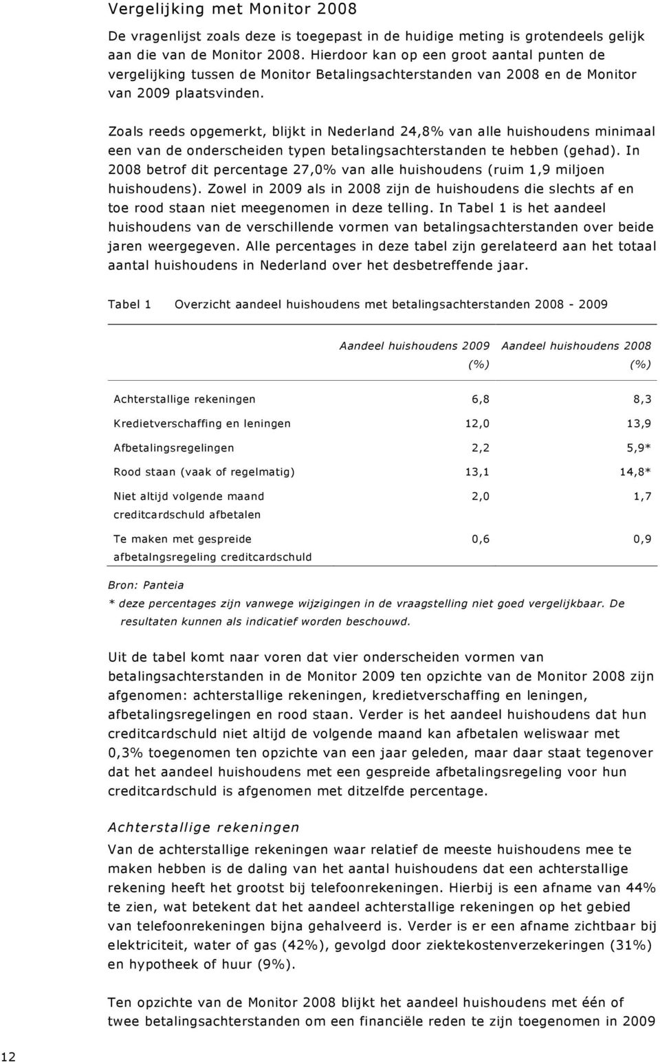 Zoals reeds opgemerkt, blijkt in Nederland 24,8% van alle huishoudens minimaal een van de onderscheiden typen betalingsachterstanden te hebben (gehad).