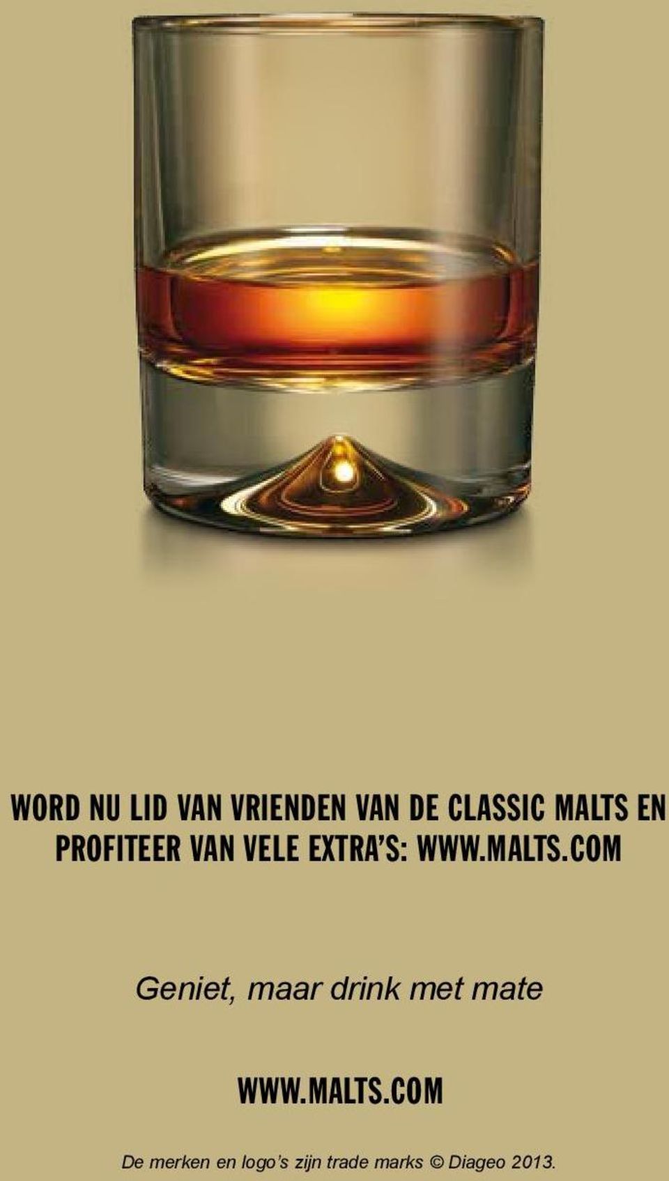 COM Geniet, maar drink met mate WWW.MALTS.