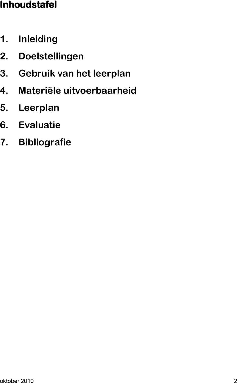 Gebruik van het leerplan 4.