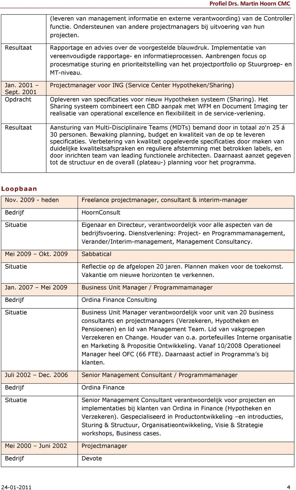 Aanbrengen fcus p prcesmatige sturing en pririteitstelling van het prjectprtfli p Stuurgrep- en MT-niveau.