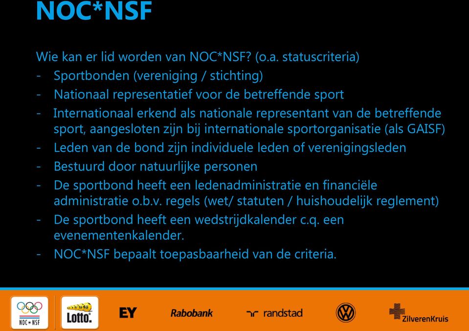 NOC*NSF? (o.a.