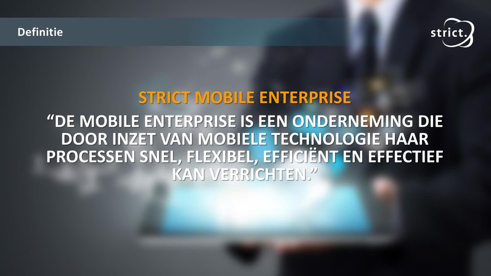 VAN MOBIELE TECHNOLOGIE HAAR PROCESSEN SNEL,