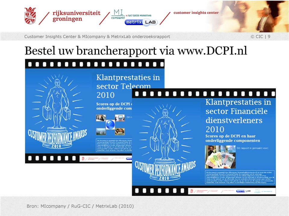 Bestel uw brancherapport via www.dcpi.