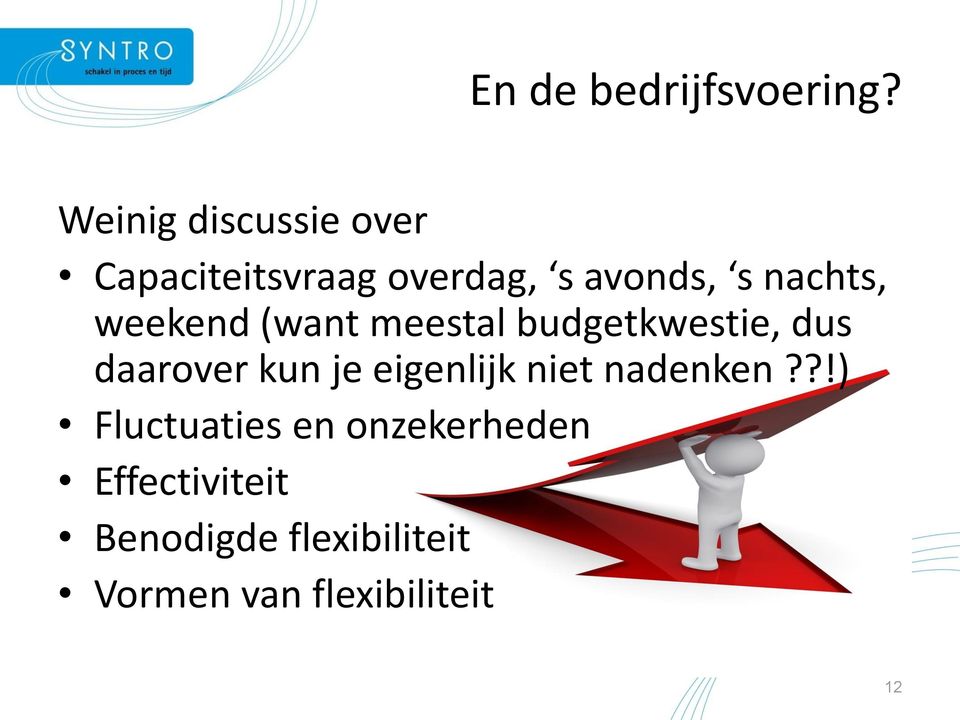 weekend (want meestal budgetkwestie, dus daarover kun je eigenlijk