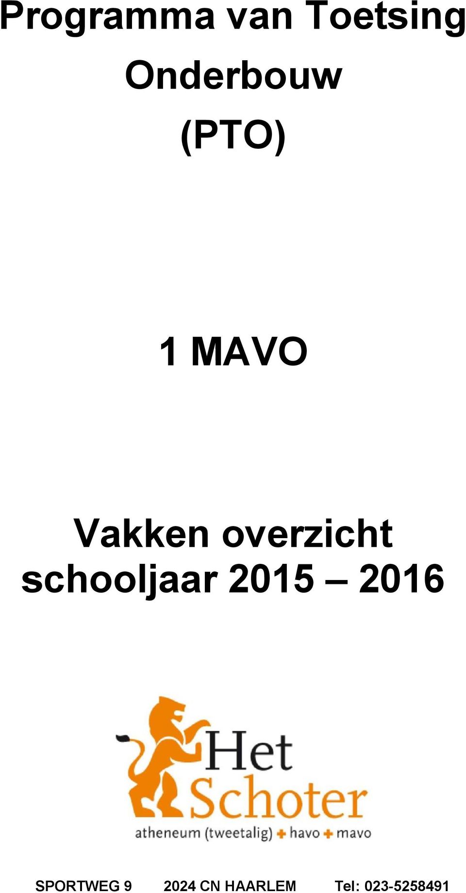 overzicht schooljaar 05 06