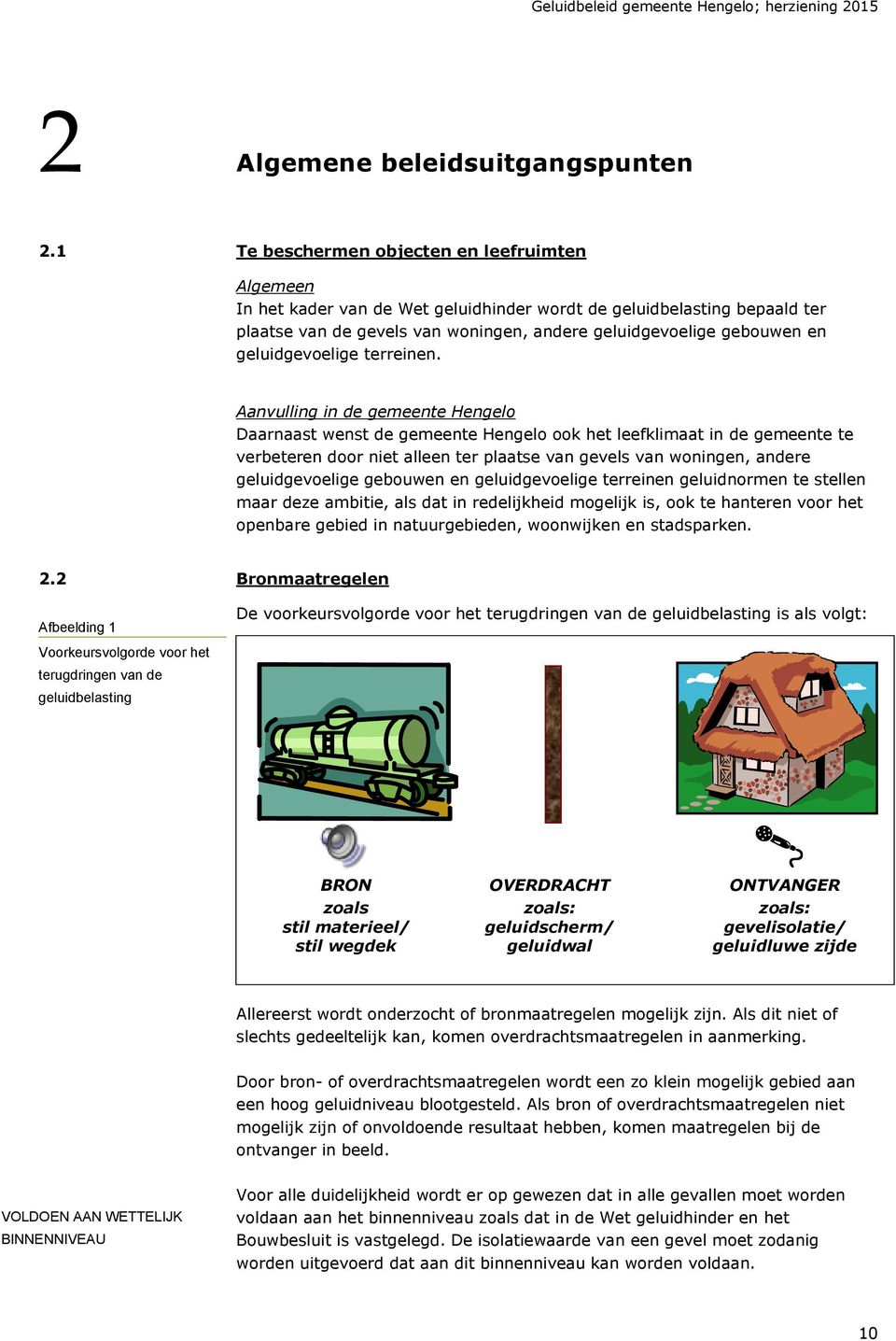 geluidgevoelige terreinen.