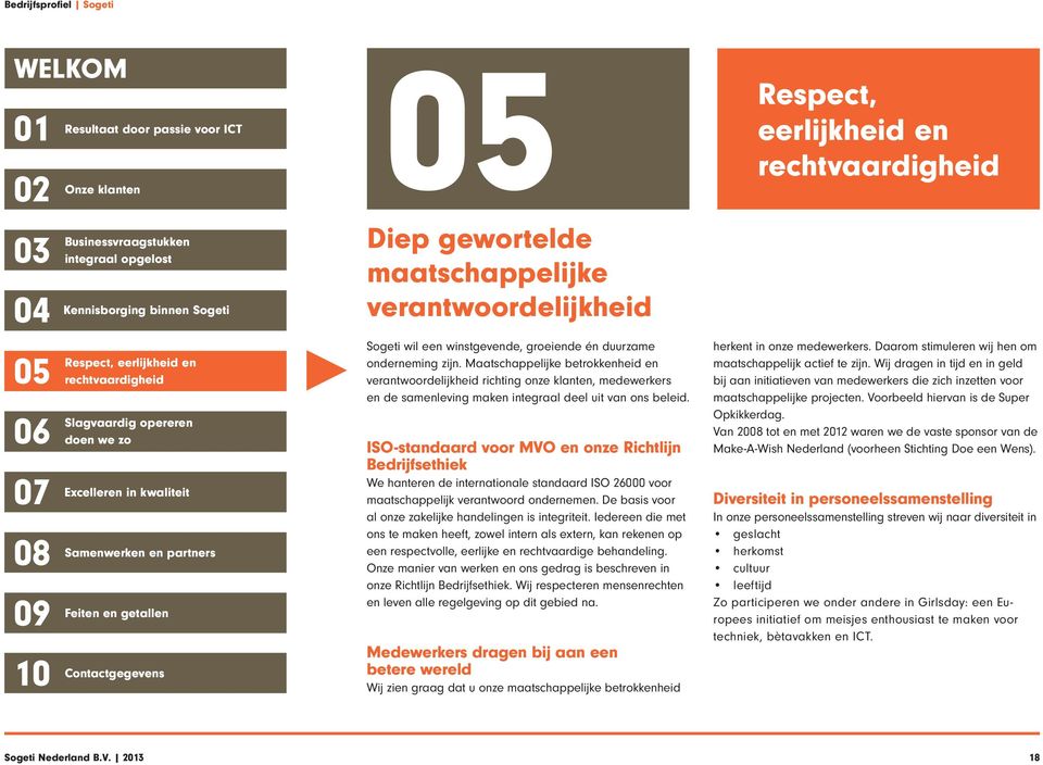 ISO-standaard voor MVO en onze Richtlijn Bedrijfsethiek We hanteren de internationale standaard ISO 26000 voor maatschappelijk verantwoord ondernemen.