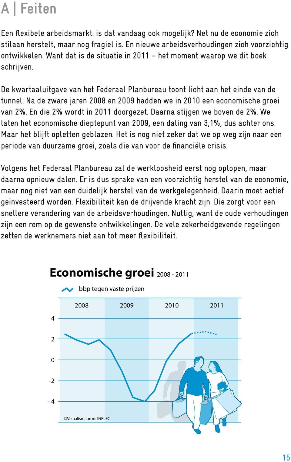 Na de zware jaren 2008 en 2009 hadden we in 2010 een economische groei van 2%. En die 2% wordt in 2011 doorgezet. Daarna stijgen we boven de 2%.