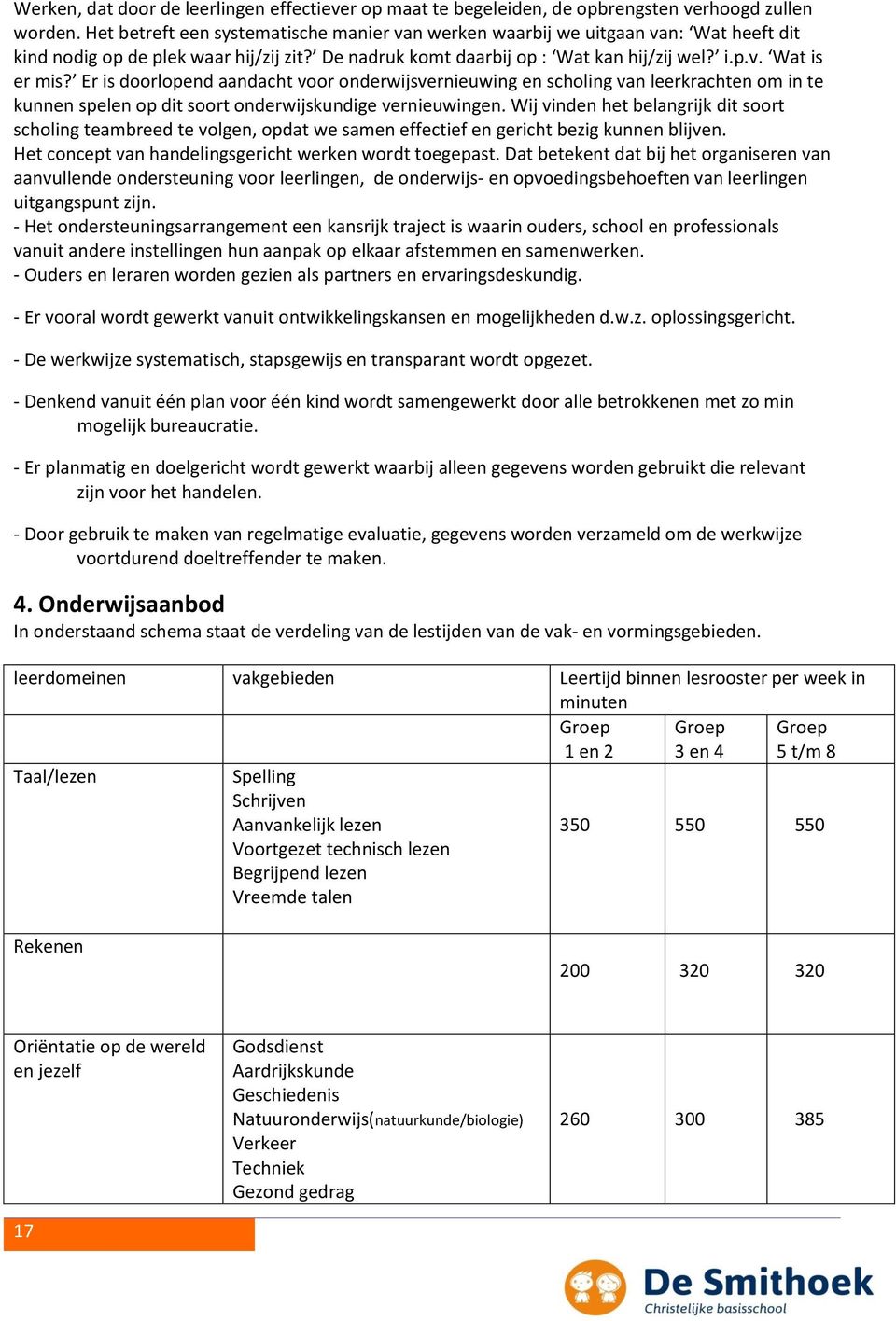 Er is doorlopend aandacht voor onderwijsvernieuwing en scholing van leerkrachten om in te kunnen spelen op dit soort onderwijskundige vernieuwingen.