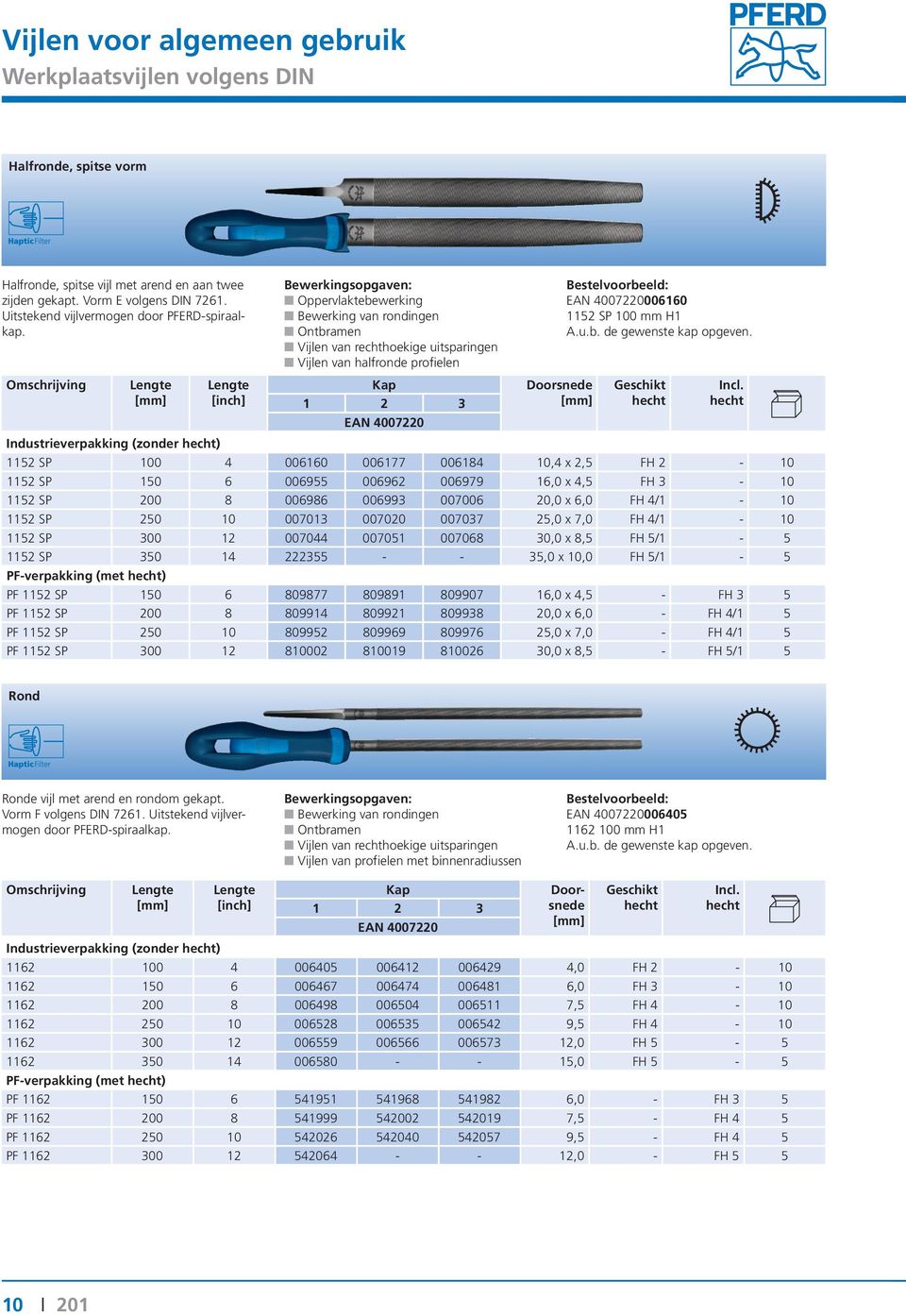 Industrieverpakking (zonder ) 1152 SP 100 4 006160 006177 006184 10,4 x 2,5 FH 2-10 1152 SP 150 6 006955 006962 006979 16,0 x 4,5 FH 3-10 1152 SP 200 8 006986 006993 007006 20,0 x 6,0 FH 4/1-10 1152