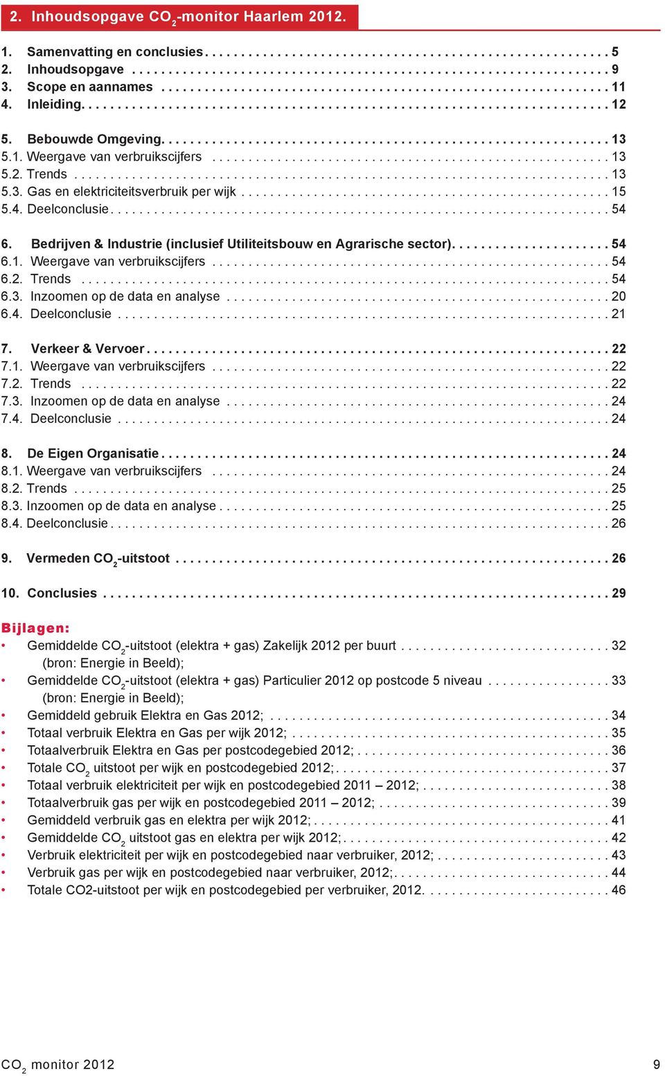 ..54 6.2. Trends...54 6.3. Inzoomen op de data en analyse...20 6.4. Deelconclusie...21 7. Verkeer & Vervoer... 22 7.1. Weergave van verbruikscijfers...22 7.2. Trends...22 7.3. Inzoomen op de data en analyse...24 7.