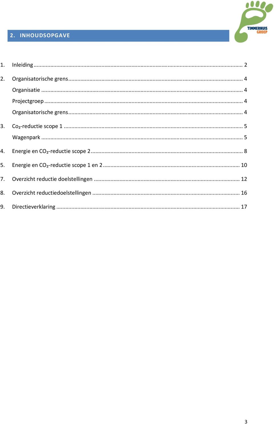 Energie en CO₂-reductie scope 2... 8 5. Energie en CO₂-reductie scope 1 en 2... 10 7.