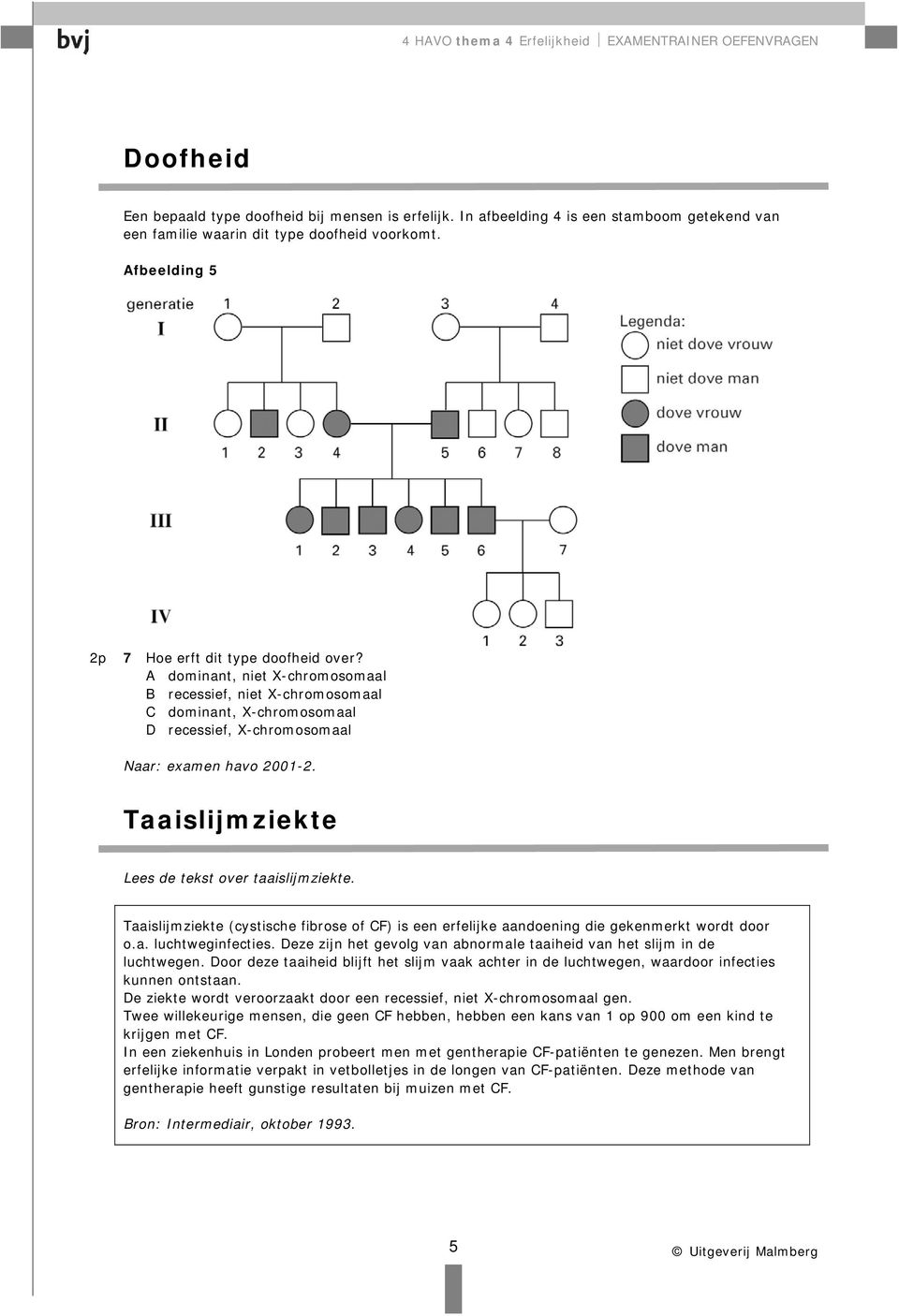 Taaislijmziekte (cystische fibrose of CF) is een erfelijke aandoening die gekenmerkt wordt door o.a. luchtweginfecties. Deze zijn het gevolg van abnormale taaiheid van het slijm in de luchtwegen.