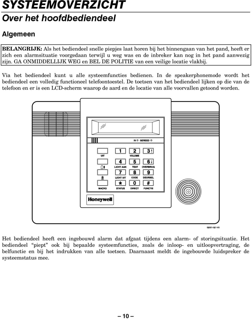 In de speakerphonemode wordt het bediendeel een volledig functioneel telefoontoestel.