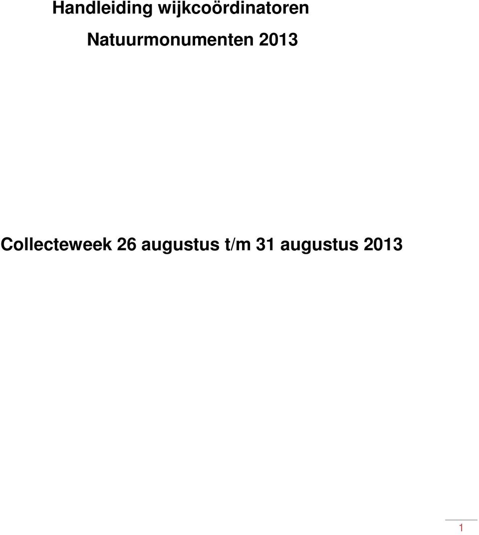 Natuurmonumenten 2013