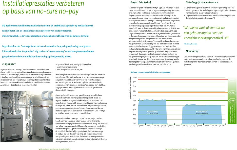 Ingenieursbureau Connerga komt met een innovatieve besparingsoplossing voor grotere klimaatinstallaties: E-optimize.