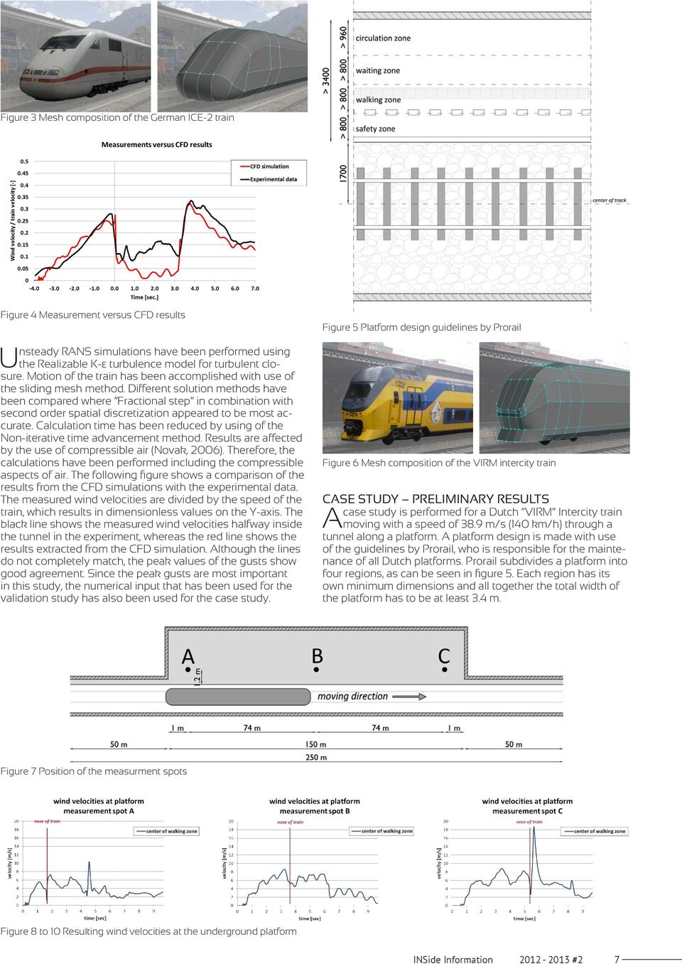 Different solution methods have been compared where Fractional step in combination with second order spatial discretization appeared to be most accurate.