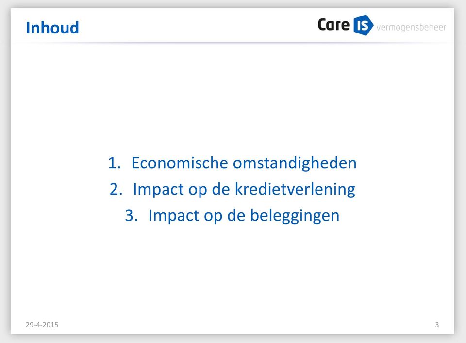 2. Impact op de