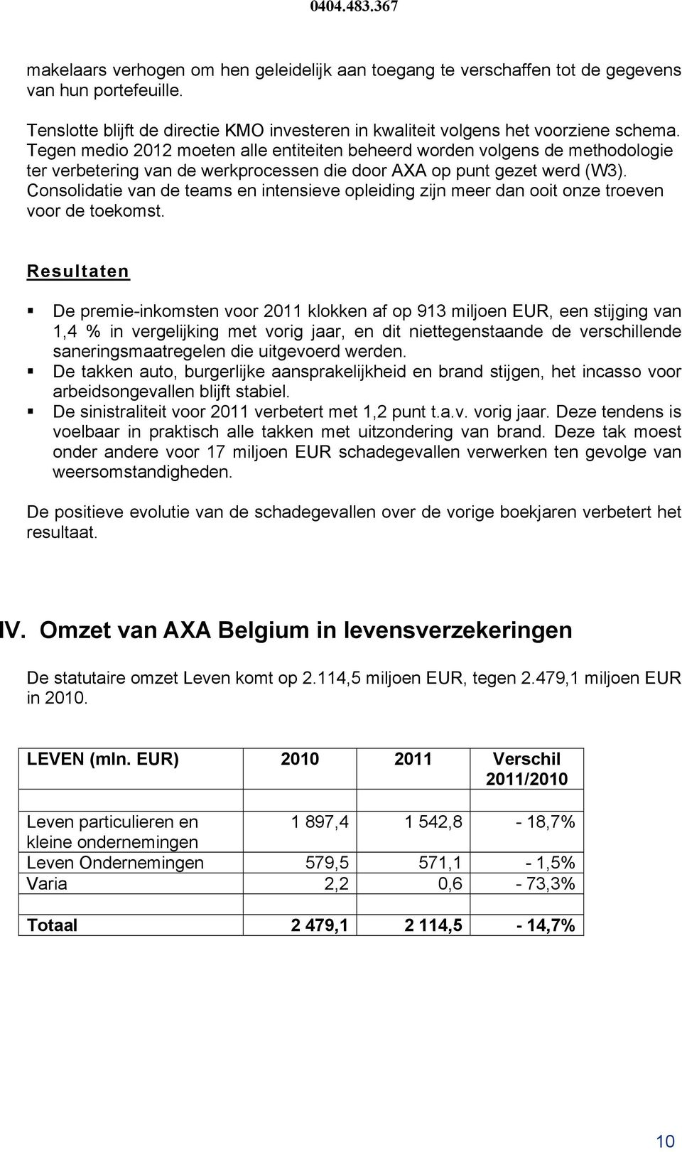 Consolidatie van de teams en intensieve opleiding zijn meer dan ooit onze troeven voor de toekomst.