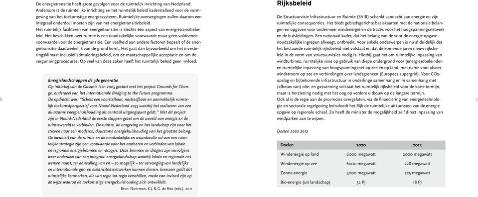 Ruimtelijke overwegingen zullen daarom een integraal onderdeel moeten zijn van het energietransitiebeleid.