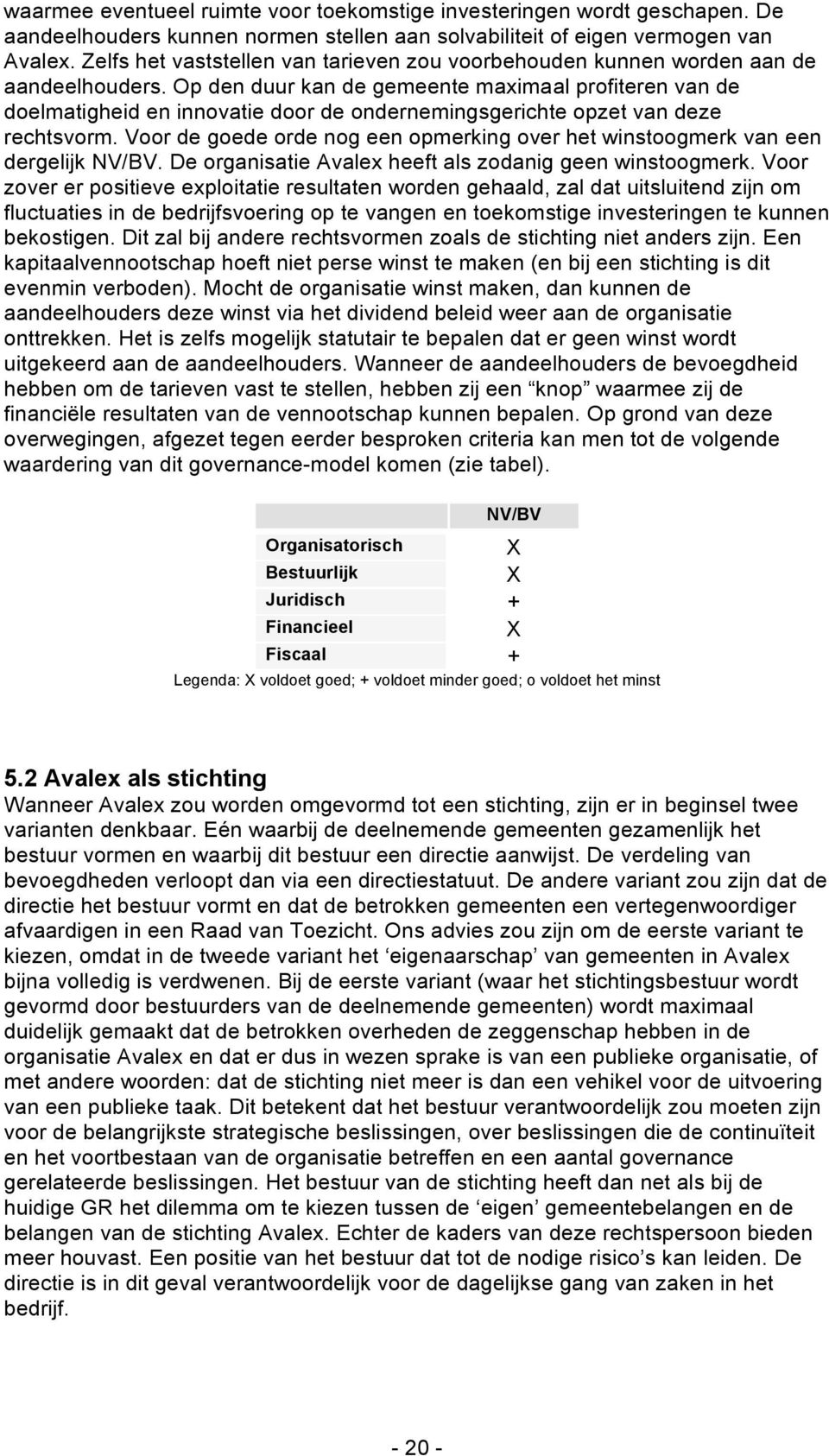 Op den duur kan de gemeente maximaal profiteren van de doelmatigheid en innovatie door de ondernemingsgerichte opzet van deze rechtsvorm.