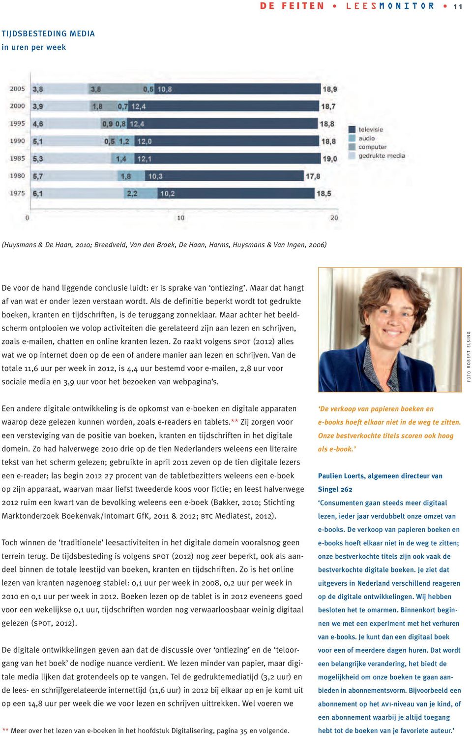 Als de definitie beperkt wordt tot gedrukte boeken, kranten en tijdschriften, is de teruggang zonneklaar.