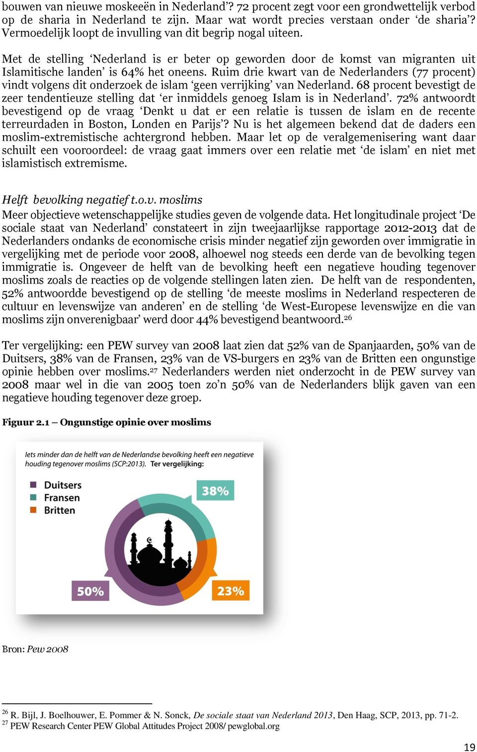 Ruim drie kwart van de Nederlanders (77 procent) vindt volgens dit onderzoek de islam geen verrijking van Nederland.