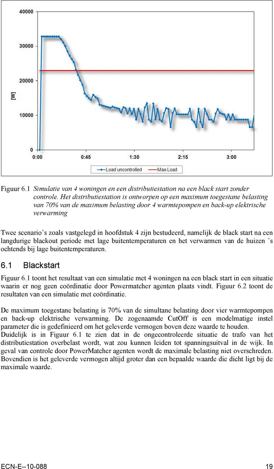 hoofdstuk 4 zijn bestudeerd, namelijk de black start na een langdurige blackout periode met lage buitentemperaturen en het verwarmen van de huizen s ochtends bij lage buitentemperaturen. 6.