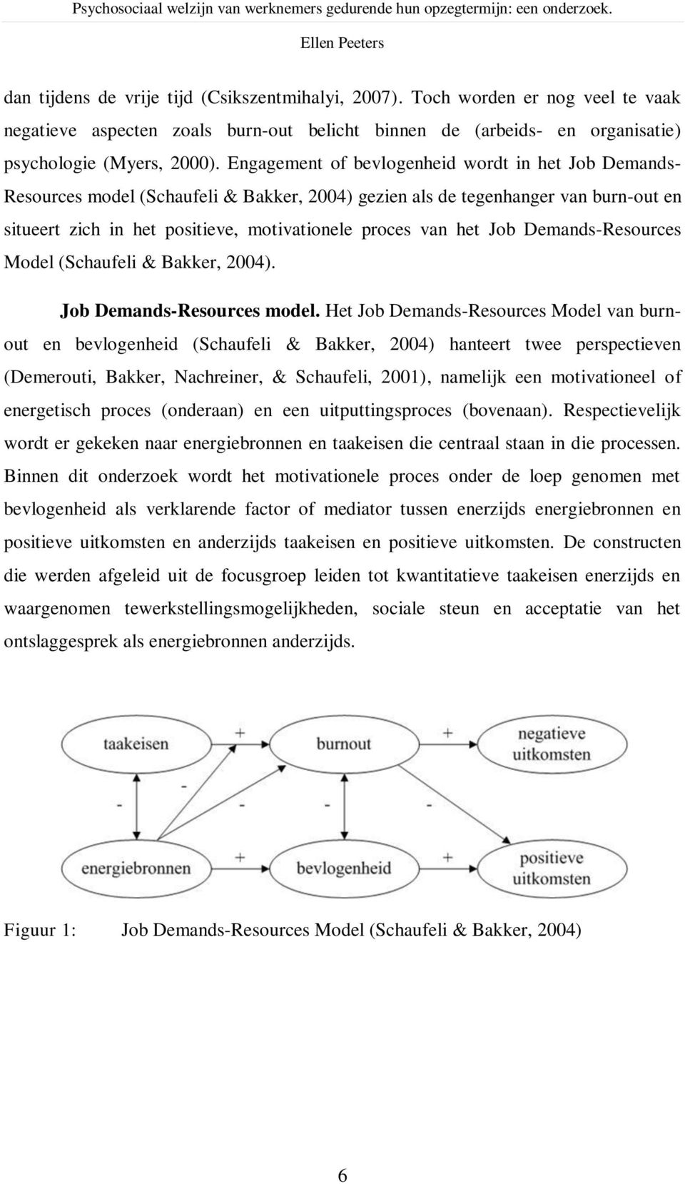 Job Demands-Resources Model (Schaufeli & Bakker, 2004). Job Demands-Resources model.