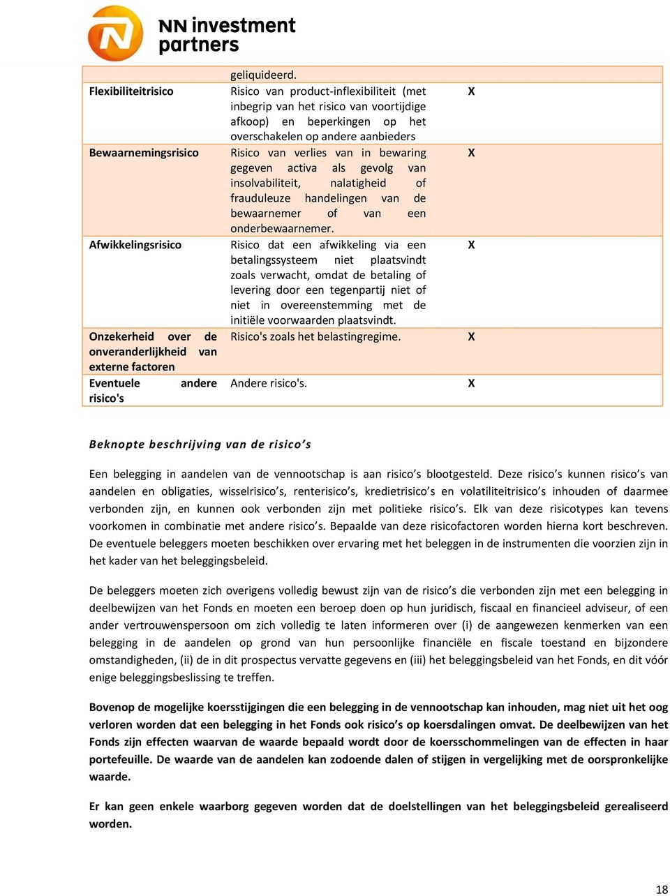 als gevolg van insolvabiliteit, nalatigheid of frauduleuze handelingen van de bewaarnemer of van een onderbewaarnemer.